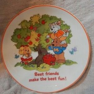 Vintage Get Along Gang Lasting Memories Collectible Plate "Best Friends" 6 3/8"